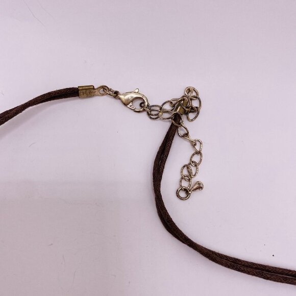 Unbranded Brown Tan Triple Strand Beaded Necklace 18” - Picture 4 of 4